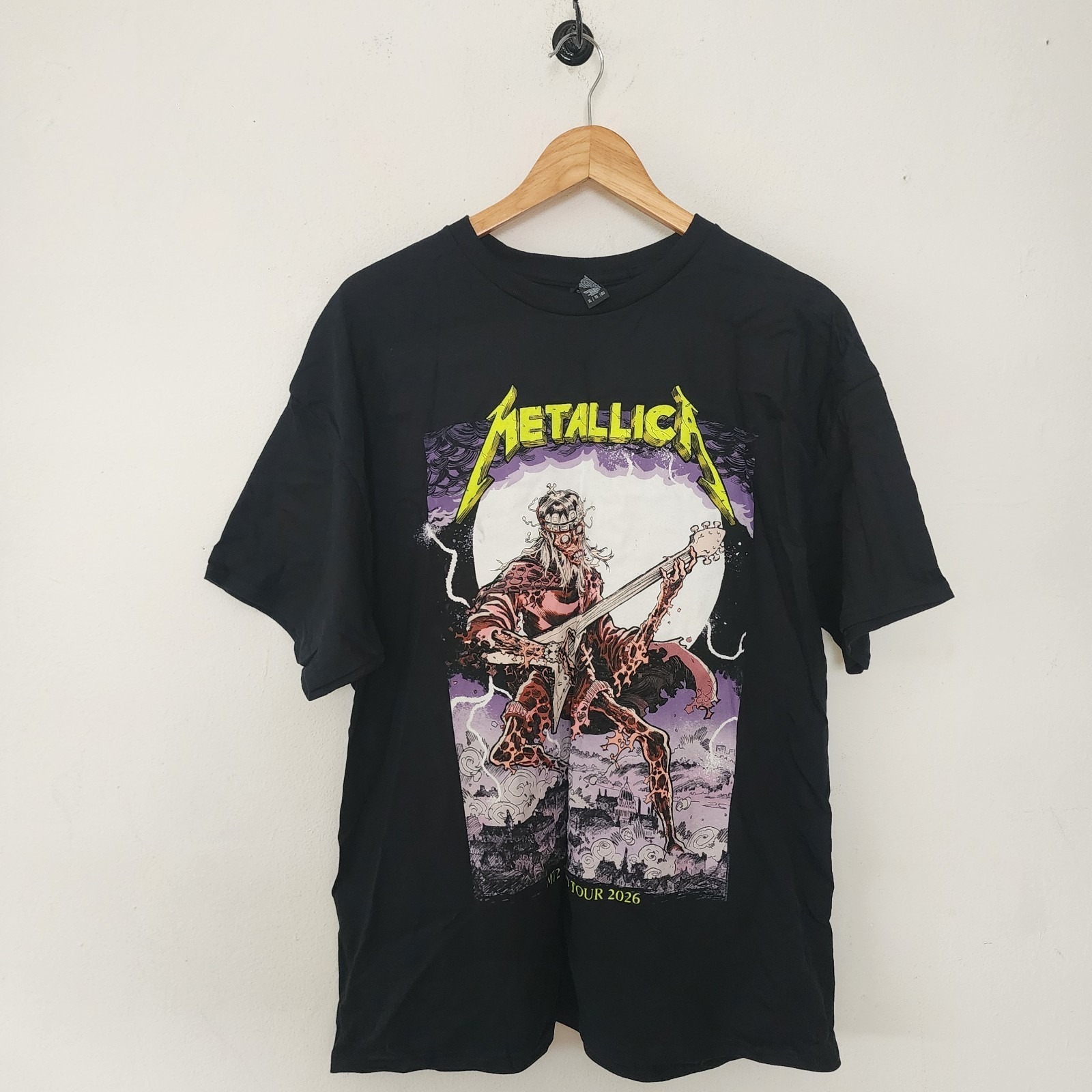 Metallica Budapest Hungary Day 1 Show Shirt Mens Xl Gildan Authentic M72 June 11